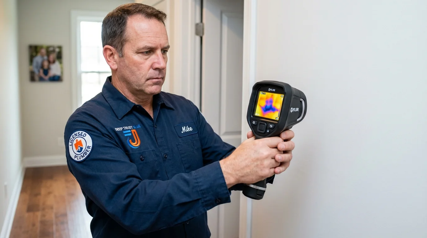 Thermal imaging leak detection by Johns Plumbing LLC in Vista